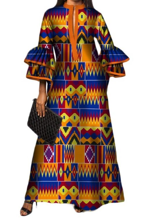 GTP Printed Long Dress 4